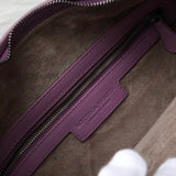 ボッテガ イントレチャート レザー ワンショルダーバッグ パープル - NEWSED