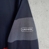 ラコステ ナイロンジャケット ロゴパッチ ダークネイビー/ホワイト - NEWSED