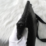 ボッテガ ヴェネタ イントレチャート レザー ショルダーバッグ ブラック - NEWSED