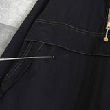 ステューシー ロゴ刺繍 ステッチ アノラックパーカー ブラック - NEWSED