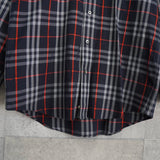 バーバリー ヴィンテージ ノバチェック 長袖シャツ ネイビー - NEWSED