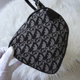 ディオール トロッター キャンバス ミニボストンバッグ ハンドバッグ グレー / ブラック - NEWSED