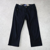 バーバリー コットンパンツ ホースロゴ 刺繍 ネイビー - NEWSED