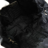 プラダ テスート ポコノ ナイロン ロゴ ハンドバッグ ブラック - NEWSED