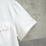 アーペーセー パイル地 半袖 ポロシャツ ホワイト - NEWSED