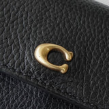 コーチ レザー チェーン ウォレットバッグ カードケース ブラック - NEWSED