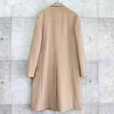 セオリー カシミヤ アンゴラ ロングコート ウールコート ベージュ レディース - NEWSED