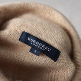 バーバリー ロンドン ノバチェック タートルネック ニット ベージュ レディース - NEWSED