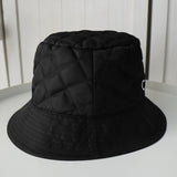 セリーヌ ロゴ キルティング ナイロン バケットハット 帽子 ブラック - NEWSED