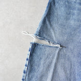 エムエムシックス メゾンマルジェラ スラッシュディテール カットアウト デニム ブルー - NEWSED