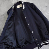 メゾン キツネ カレッジロゴ バックロゴ ワッペン スタジャン ネイビー/ホワイト - NEWSED