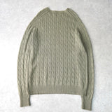 ポロ バイ ラルフローレン ケーブル編み ニット カーキ - NEWSED