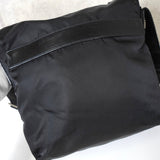 プラダ テスート ポコノ ナイロン トライアングルロゴ ショルダーバッグ ブラック - NEWSED