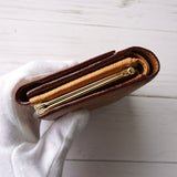 ヴィヴィアン・ウエストウッド オーブ レザー 三つ折り財布 キャメル - NEWSED