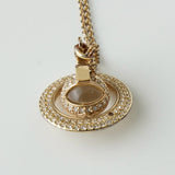 ヴィヴィアン ウエストウッド オーブ ラインストーン ネックレス ゴールド 箱付き - NEWSED