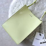 ジルサンダー タングル レザー ショルダーバッグ スモール パステルグリーン 未使用品 - NEWSED