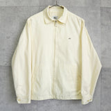 ラコステ メタルロゴパッチ ブルゾン コットンジャケット イエロー - NEWSED