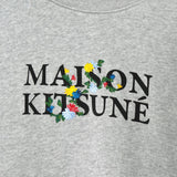 メゾン キツネ フラワーロゴ スウェット グレー - NEWSED