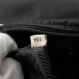 プラダ ポコノ テスートナイロン / レザー 三角プレート ショルダーバッグ ブラック - NEWSED