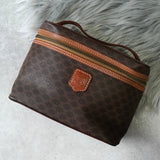 セリーヌ マカダム バニティバッグ ハンドバッグ ブラウン - NEWSED