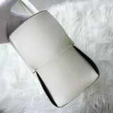 ボッテガ ヴェネタ アルコ トート マキシイントレチャート トートバッグ ホワイト 保存袋付き - NEWSED