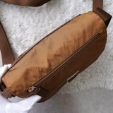 プラダ ポコノ テスート ナイロン ショルダーバッグ ブラウン - NEWSED