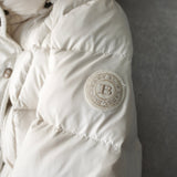 バーバリー ブルーレーベル ファー ダウンジャケット ダウンコート ファー取り外し可能 レディース ホワイト - NEWSED