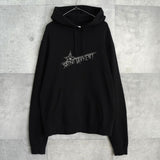 サンローラン パリ スター ロゴ パーカー ブラック - NEWSED