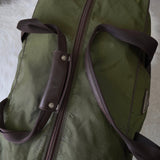 プラダ ポコノ テスート ナイロン ボストンバッグ トライアングルロゴ カーキ - NEWSED