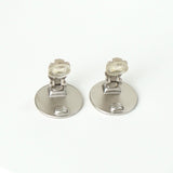 シャネル ココマーク ロゴ ラウンド イヤリング シルバー - NEWSED