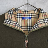 バーバリー ブルーレーベル フリースジャケット ノバチェック裏地 カーキ - NEWSED