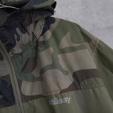 ステューシー カモ柄 ジップアップ ナイロンパーカー カーキ - NEWSED