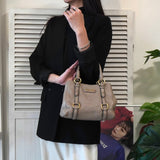 ミュウミュウ ロゴ レザー ハンドバッグ ベージュ レディース - NEWSED