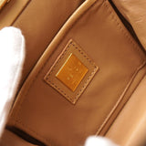 フェンディ ズッカ カシミヤ / レザー ミニハンドバッグ ベージュ - NEWSED