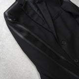 フェンディ ライン セットアップ スーツ メンズ ブラック / グレー - NEWSED