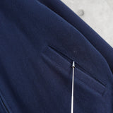 ポロバイラルフローレン ウールジャケット ブルゾン ロゴ 刺繍 キルティング裏地 ネイビー - NEWSED