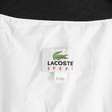 ラコステ スポーツ ナイロンジャケット トラックジャケット ブルゾン ロゴパッチ ホワイト - NEWSED