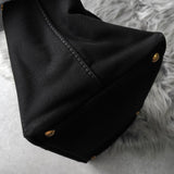 プラダ カナパ キャンバス トートバッグ ブラック - NEWSED