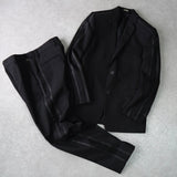 フェンディ ライン セットアップ スーツ メンズ ブラック / グレー - NEWSED