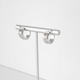 ヴィヴィアン ウエストウッド ロゴ刻印 ベルト シルバー フープピアス 箱付き - NEWSED