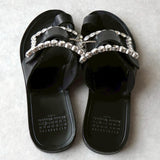 メゾンマルジェラ ビジューバックル サンダル ブラック - NEWSED