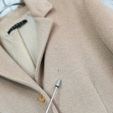 セオリー カシミヤ アンゴラ ロングコート ウールコート ベージュ レディース - NEWSED