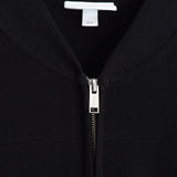 ラコステ ロゴパッチ ジップアップ ニットジャケット カーディガン ブラック - NEWSED