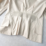 ジルサンダー 薄手 春夏 テーラードジャケット レディース ベージュ - NEWSED