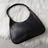 グッチ レザー ワンショルダーバッグ ブラック - NEWSED