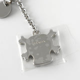 プラダ ドクロ チャーム キーリング キーホルダー シルバー - NEWSED