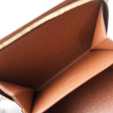 ルイ ヴィトン モノグラム ポルトパピエ・ジップ 二つ折り財布 ブラウン - NEWSED