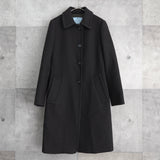 プラダ ウールコート ロングコート ステンカラーコート レディース グレー - NEWSED