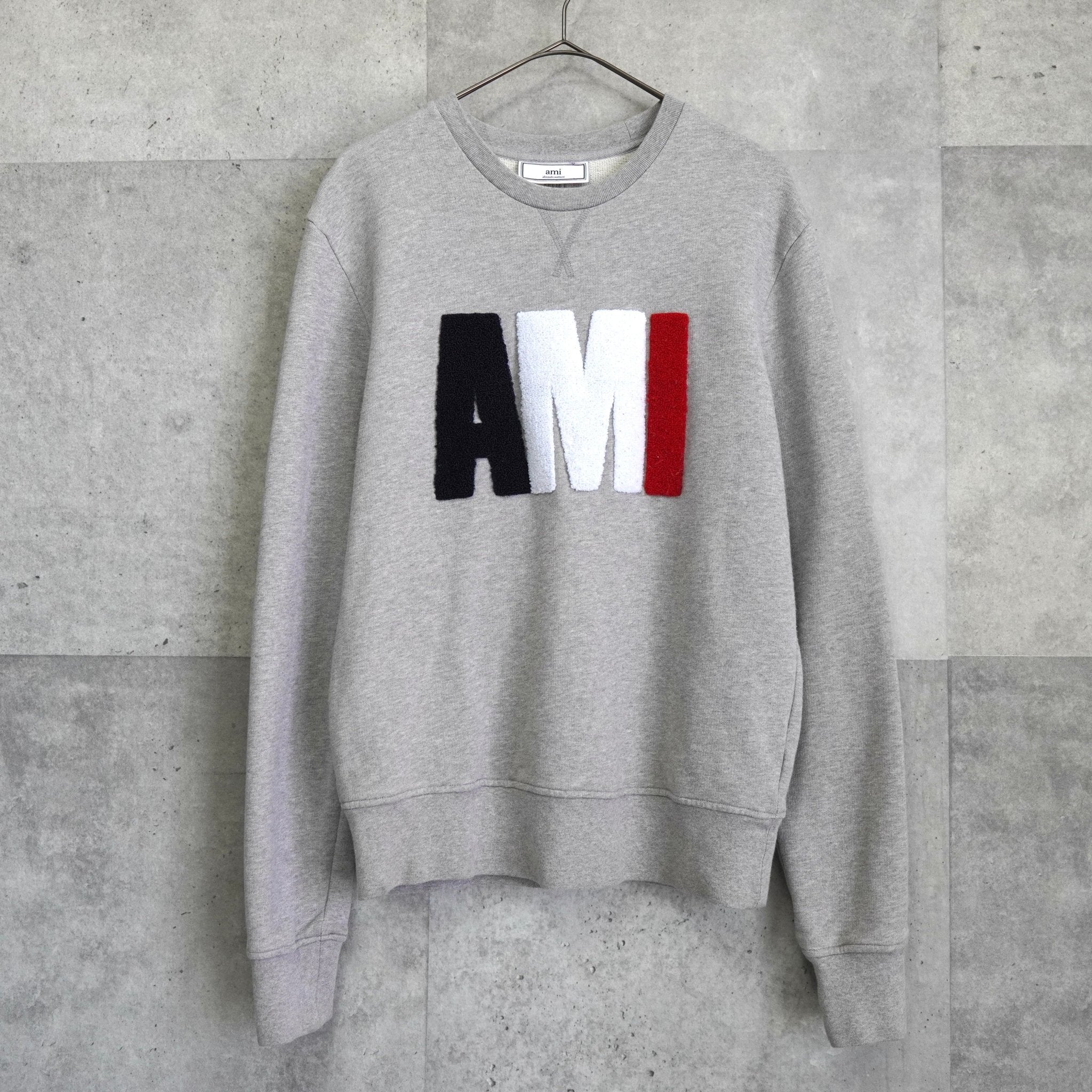 ami グレイ トレーナー トリコロール ami グレイ トレーナー トリコロール 【公式通販】