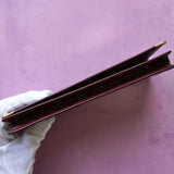 カルティエ マストライン レザー 二つ折り 長財布 ボルドー ギャランティーカード付き - NEWSED